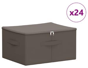 Skrzynia do przechowywania 24 pcs Szary 43 x 34 x 23 cm