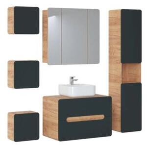 Szafka pod umywalkę ARUBA COSMOS 826 40 cm grafit/dąb