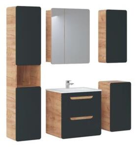 Szafka pod umywalkę ARUBA COSMOS 820 60 cm grafit/dąb