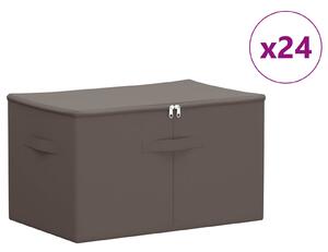 Skrzynia do przechowywania 24 pcs Szary 55 x 35 x 32 cm