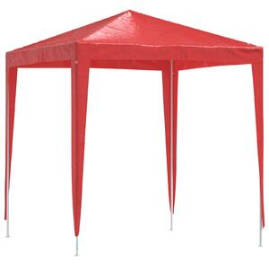 Namiot Imprezowy 200 x 200 x 240 cm czerwony PE i stal