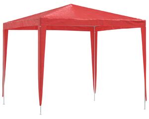 Namiot Imprezowy 250 x 250 x 240 cm czerwony PE i stal
