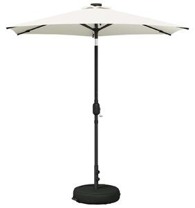 Parasol ogrodowy z LED-owymi lampkami 230 x 230 cm Poliester