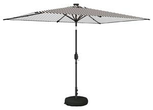 Parasol ogrodowy z LED-owymi lampkami 200 x 300 cm Poliester