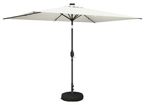 Parasol ogrodowy z LED-owymi lampkami 200 x 300 cm Poliester
