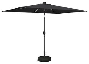 Parasol ogrodowy z LED-owymi lampkami 200 x 300 cm Poliester