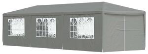 Namiot Imprezowy 900 x 300 x 255 cm jasnoszary PE i stal