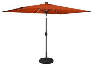 Parasol ogrodowy z LED-owymi lampkami 200 x 300 cm Poliester