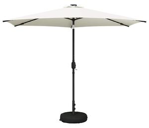 Parasol ogrodowy z LED-owymi lampkami 300 x 300 cm Poliester