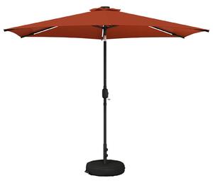 Parasol ogrodowy z LED-owymi lampkami 300 x 300 cm Poliester