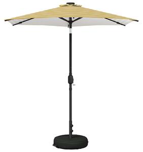 Parasol ogrodowy z LED-owymi lampkami 230 x 230 cm Poliester