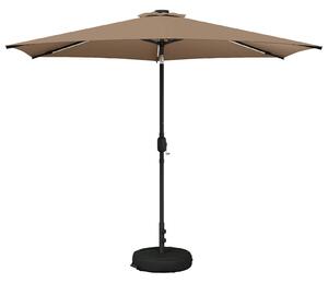 Parasol ogrodowy z LED-owymi lampkami 300 x 300 cm Poliester