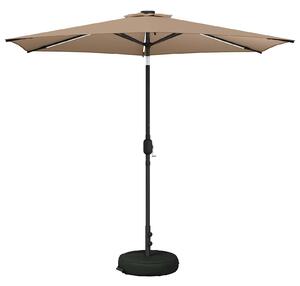 Parasol ogrodowy z LED-owymi lampkami 270 x 270 cm Poliester