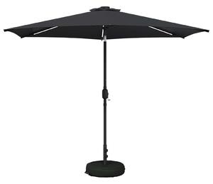 Parasol ogrodowy z LED-owymi lampkami 300 x 300 cm Poliester