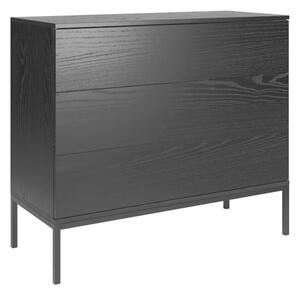 Komoda KRON 3S 100cm czarny dÄ b
