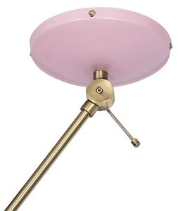 Lampa sufitowa Retro różowa z brązem - Milou Oswietlenie wewnetrzne