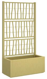 Donica ogrodowa z trellem zielony 80 x 36 x 140 cm PP