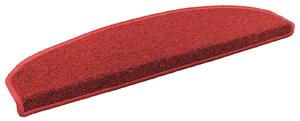 Samoprzylepne maty na schody 15 pcs czerwony 80 x 24,5 x 3,5 cm