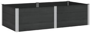 Podniesiona rabata ogrodowa Czarny 200 x 100 x 54 cm