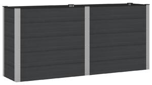 Podniesiona rabata ogrodowa Czarny 200 x 50 x 91 cm