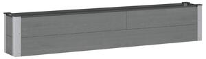 Podniesiona rabata ogrodowa Szary 200 x 30 x 36 cm