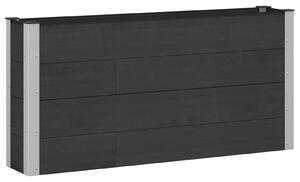 Podniesiona rabata ogrodowa Czarny 150 x 30 x 72 cm