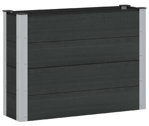 Podniesiona rabata ogrodowa Czarny 100 x 30 x 72 cm