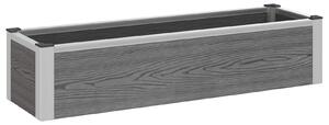 Podniesiona rabata ogrodowa Szary 100 x 30 x 22 cm
