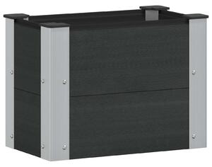 Podniesiona rabata ogrodowa Czarny 50 x 30 x 36 cm