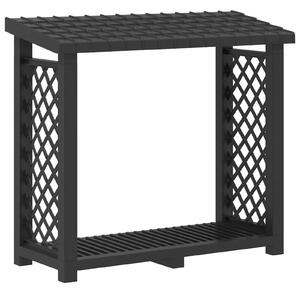 Stojak na drewno kominkowe antracytowy 114 x 46 x 101 cm PP