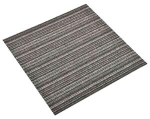 Dywan 20 pcs Antracytowy w paski 50 x 50 cm 100% polipropylen