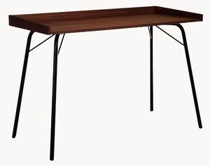 Biurko z fornirem z drewna orzechowego Rayburn
