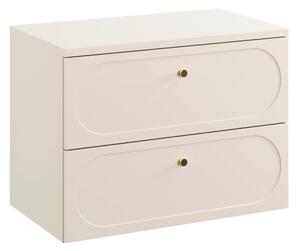 Szafka pod umywalkę nablatową DONNA SAND 2S 80cm beż piaskow