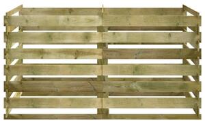 Kompostownik, impregnowane drewno sosnowe, 180x90x90 cm