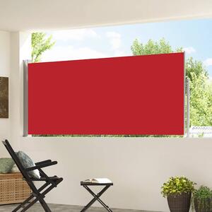 Zwijana markiza boczna, 120 x 300 cm, czerwona