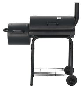 Klasyczny grill z wędzarnią na węgiel drzewny