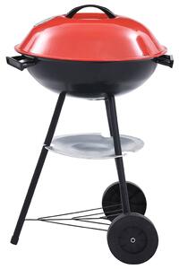 Przenośny grill węglowy XXL, z kółkami, 44 cm