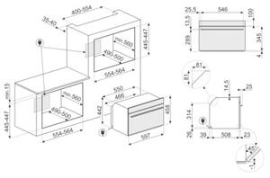 Piekarnik SMEG Linea SO4101M1B3 Galileo Micro Combi Czarny
