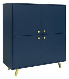 Komoda GALIO 140 cm do Salonu Sypialni Odcienie niebieskiego