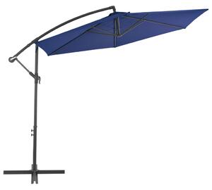 Parasol wiszący z aluminiowym słupkiem, 300 cm, niebieski