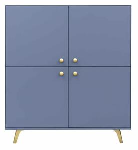 Komoda GALIO 140 cm do Salonu Sypialni Odcienie niebieskiego