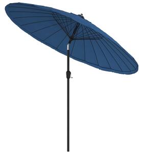 Parasol ogrodowy na słupku aluminiowym, 270 cm, lazurowy