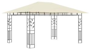 Altana ogrodowa z moskitierą, 4x3x2,73 m, kremowa, 180 g/m²