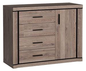Komoda MALAGA 117 cm do Salonu Sypialni Brązowy