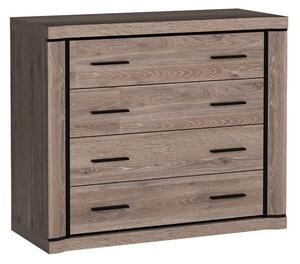 Komoda MALAGA 107 cm do Salonu Sypialni Brązowy
