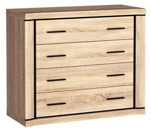 Komoda MALAGA 107 cm do Salonu Sypialni Dąb sonoma