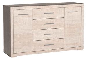 Komoda SALERNO 148 cm do Salonu Sypialni Dąb