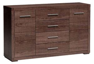 Komoda SALERNO 148 cm do Salonu Sypialni Brązowy
