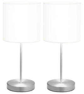 Lampy stołowe, 2 szt., dotykowe, białe, E14