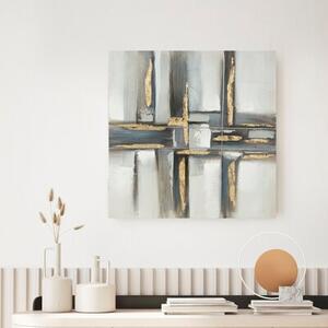 Obraz EUROFIRANY Geometry 594 60 x 60 cm Stalowy
